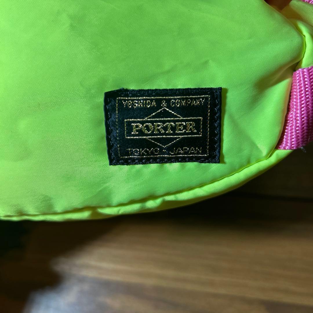ポーター　PORTER コラボ　ボディバッグ ネオンカラー　PFY15