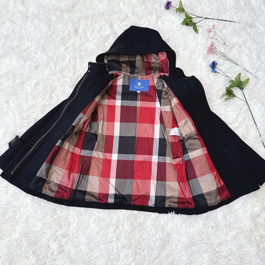 BLUE LABEL CRESTBRIDGE ダッフルコート　黒　通勤　通学