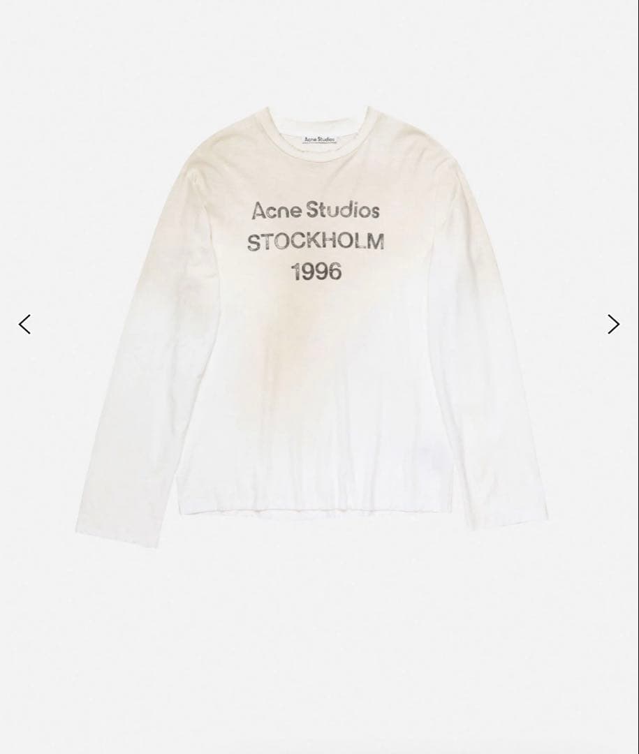 Acne Studios ダスティーホワイト　ロンT