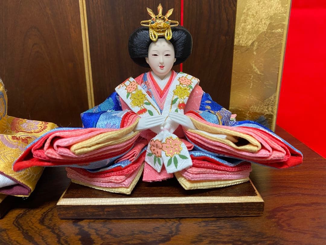 東京久月　雛人形　親王飾り収納セット・サイズ間口約４５×奥行約３０×高さ約４２㎝