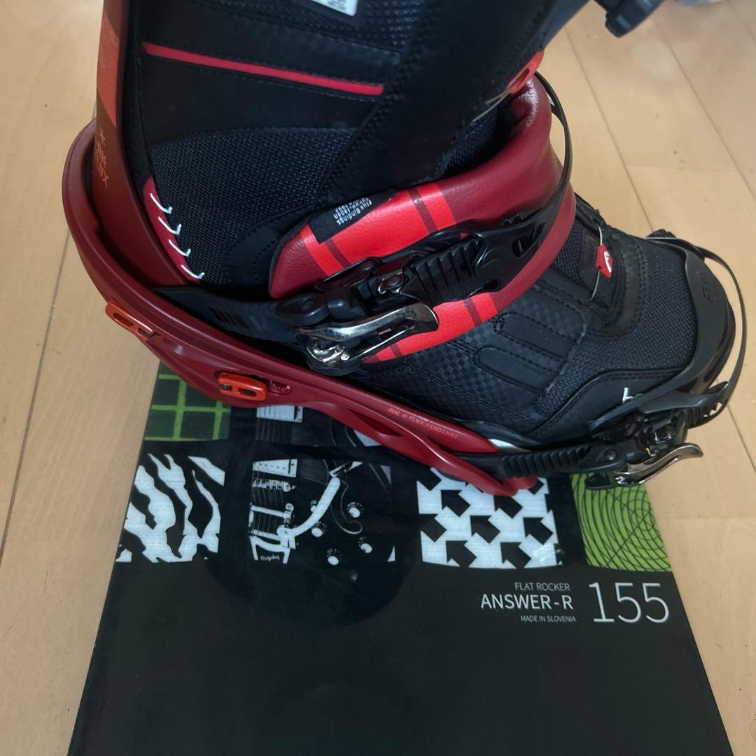 スノーボード ビンディング セット　ELAN 155 FLUX RX L