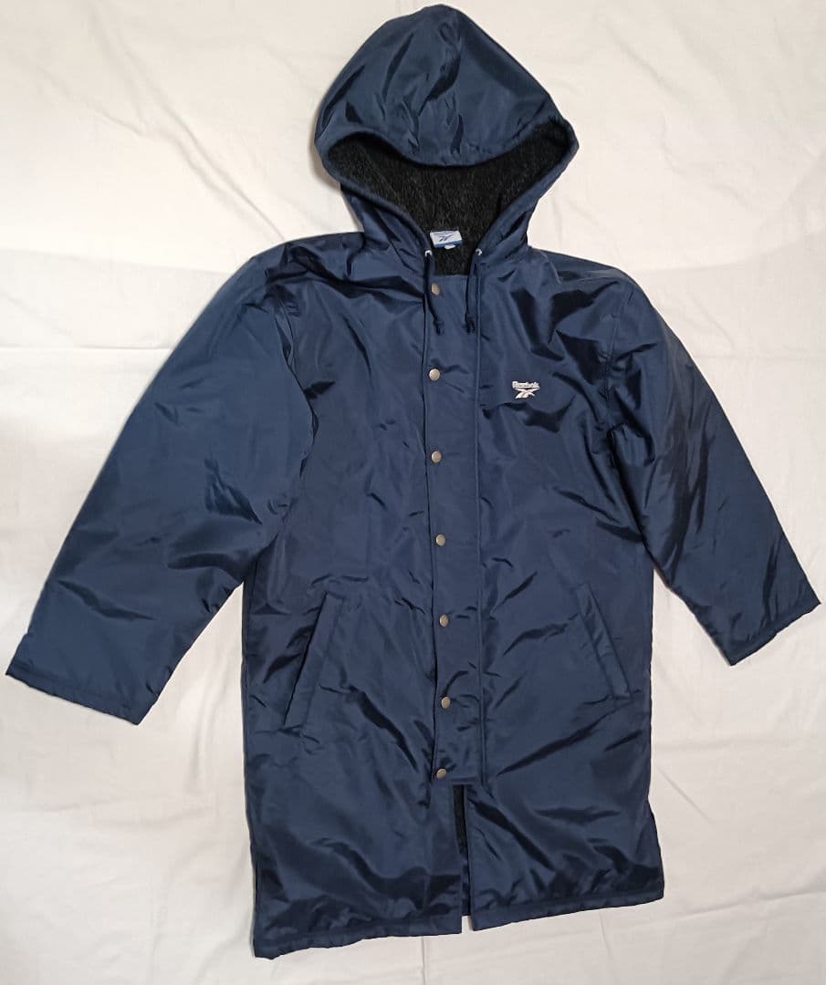 新品未使用　美品　Reebok　リーボック　 ベンチコート　ネイビー　メンズM