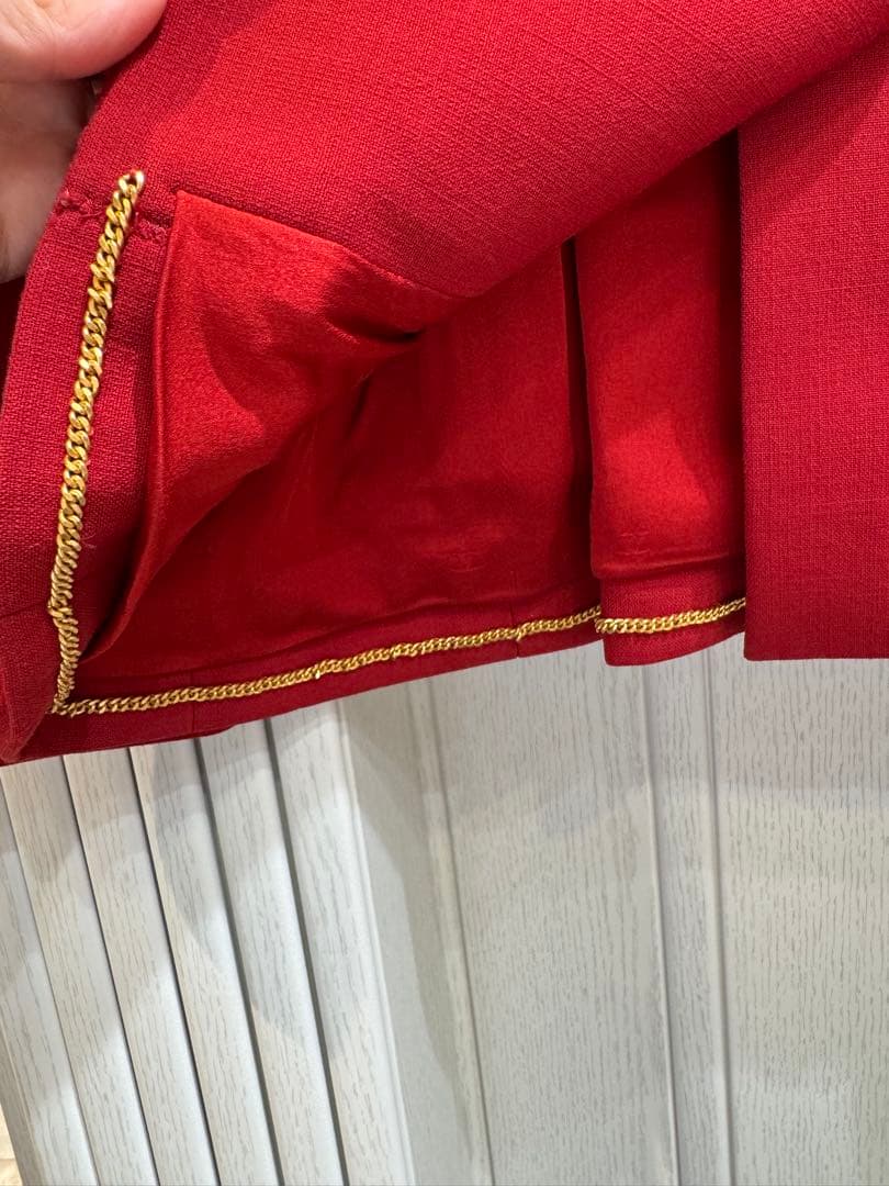 【未使用】CHANEL 96A ココボタン ヴィンテージ ウール セットアップ