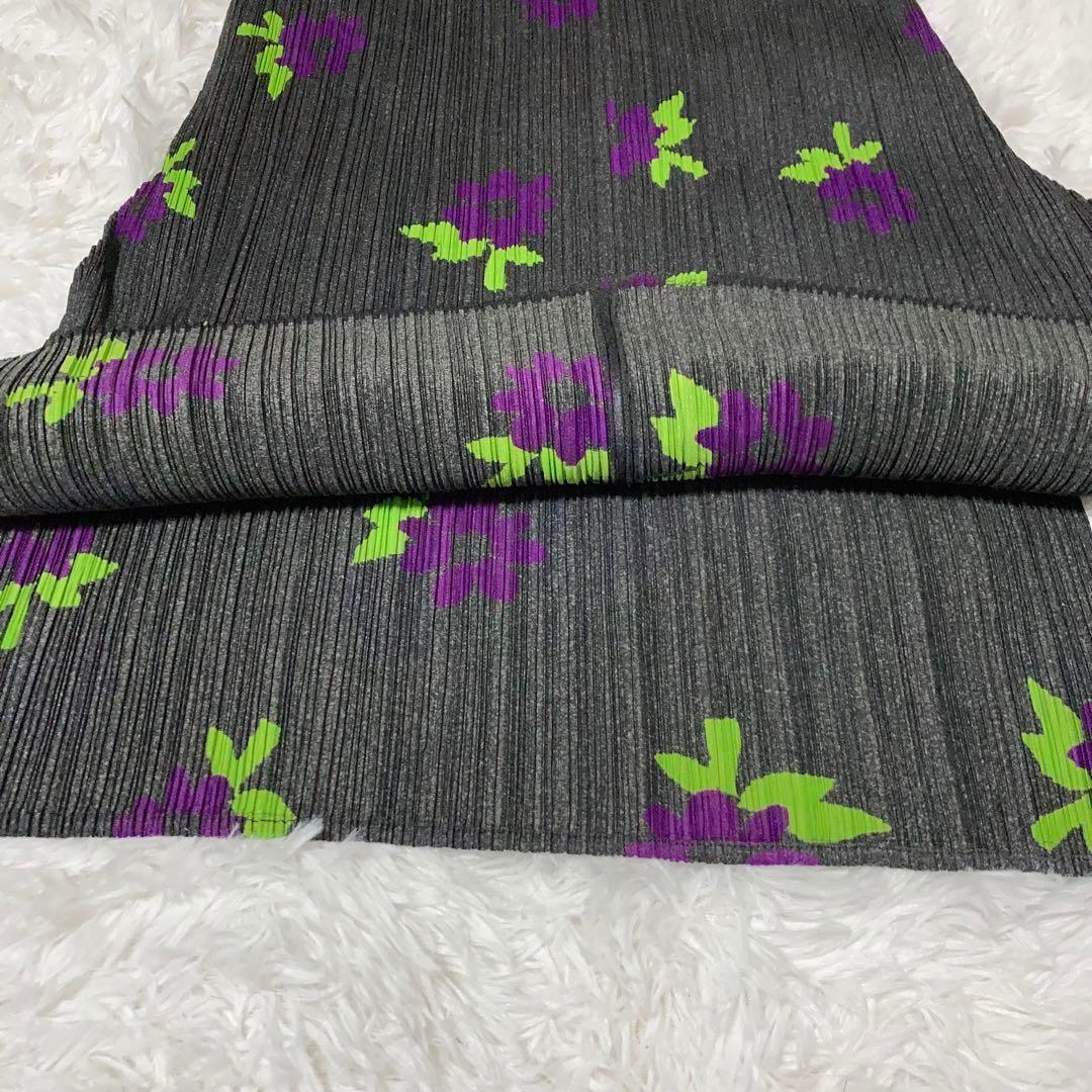 【美品】PLEATS PLEASE スカート 花柄 総柄 マキシ丈 変形 台形.