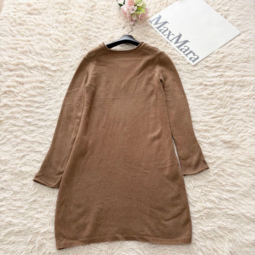 マックスマーラ　高級カシミヤ100%ロングニット　キャメル　M〜L相当