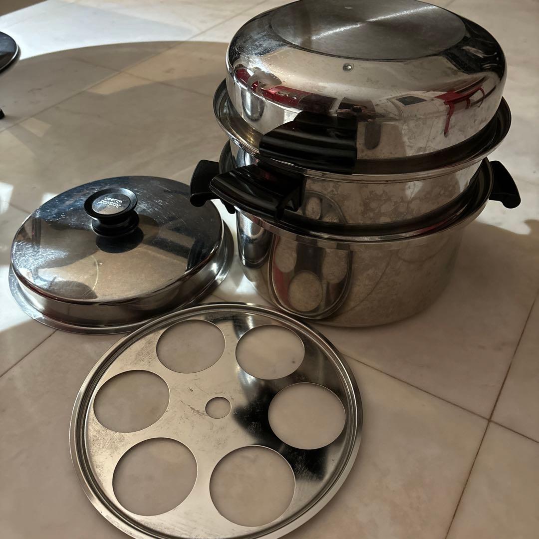 アムウェイ★蒸し器★鍋★Queen★ステンレス