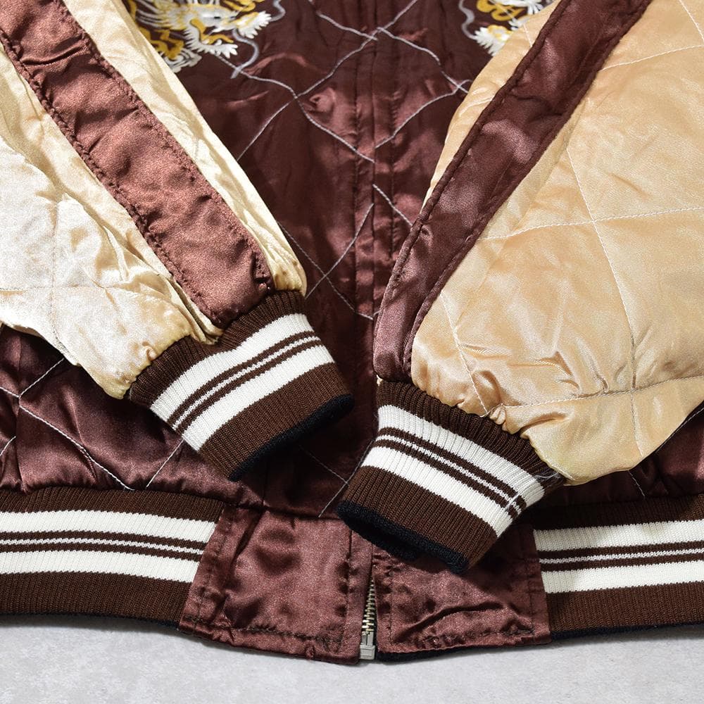 希少 Humber 別珍 刺繍 リバーシブル スカジャン スーベニア M 黒