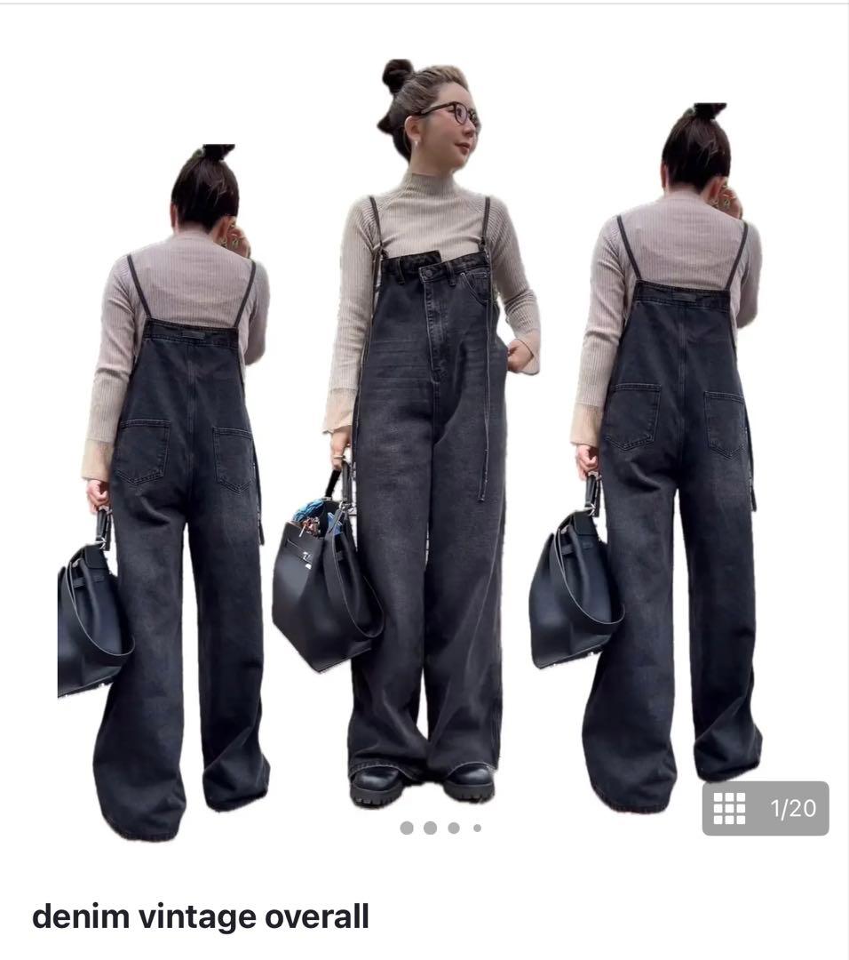 デニム ビンテージオーバーオール