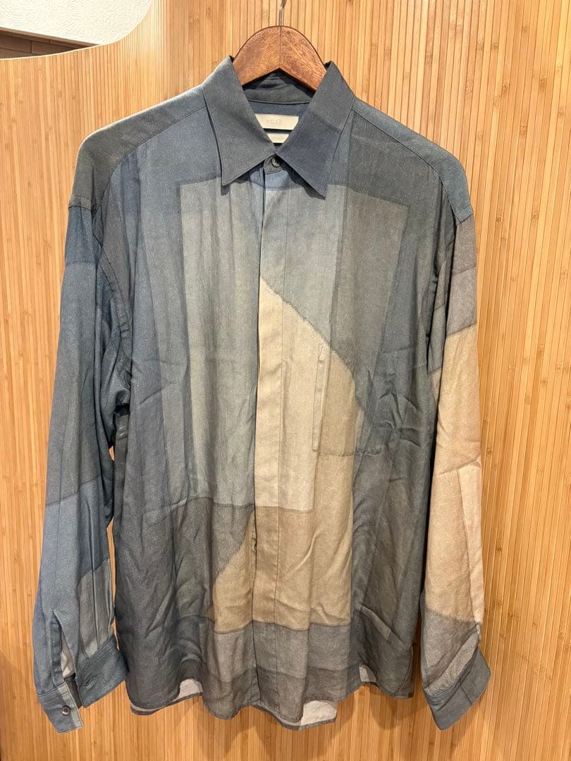 ☆YOKE☆ヨークPRINTED REGULAR COLLAR SHIRT