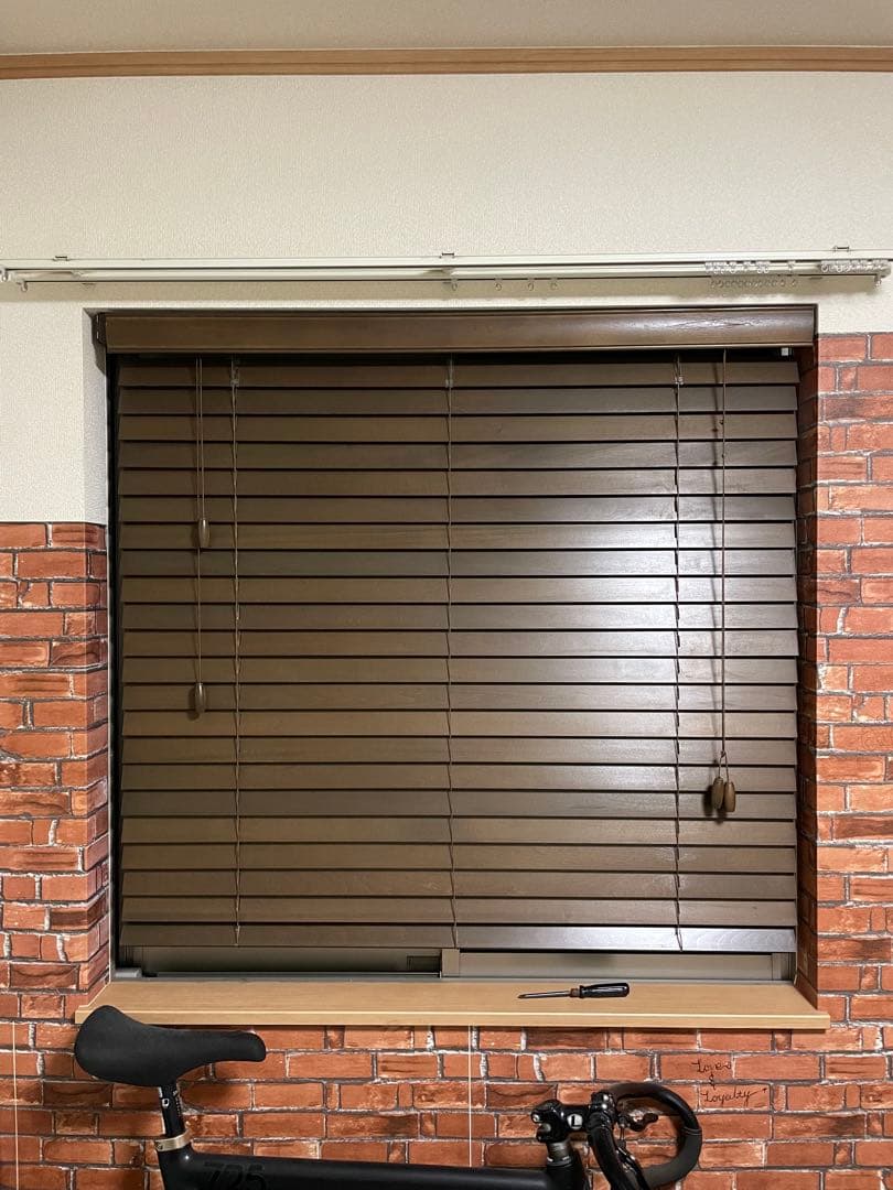 木製ブラインド幅110x高さ100cm