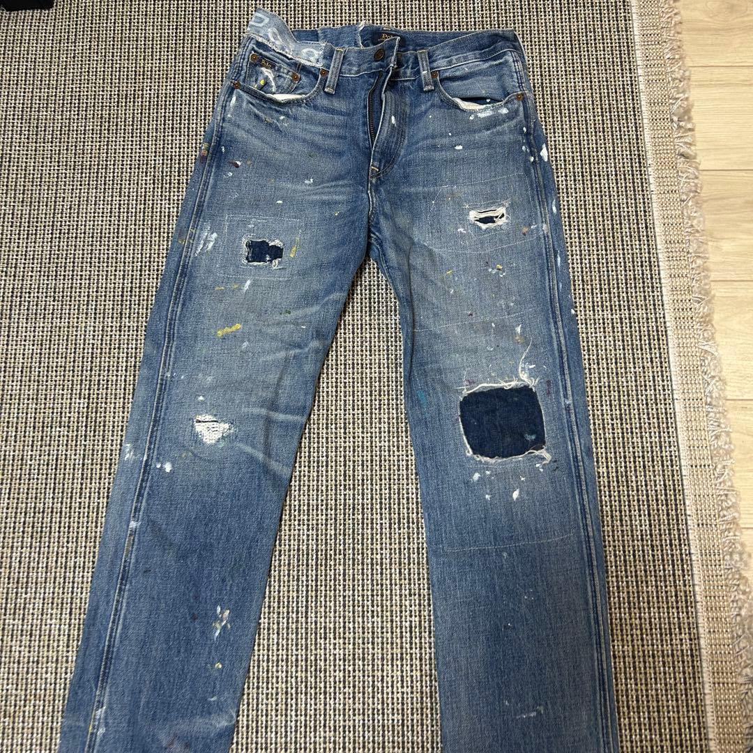 Polo Ralph Lauren ダメージ加工 ストレートデニム