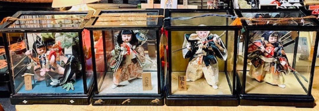 五月人形 威風堂々　弁慶シリーズ　伝統的な和服の人形50年前奇跡の保存逸品！