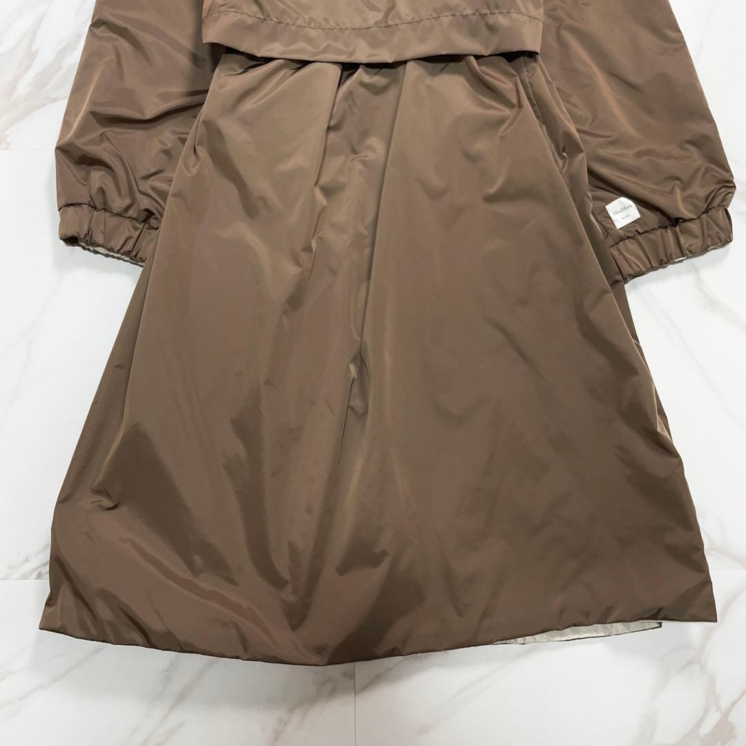 未使用級✨MaxMaraTheCubeリバーシブルタフタフーデットコート4way