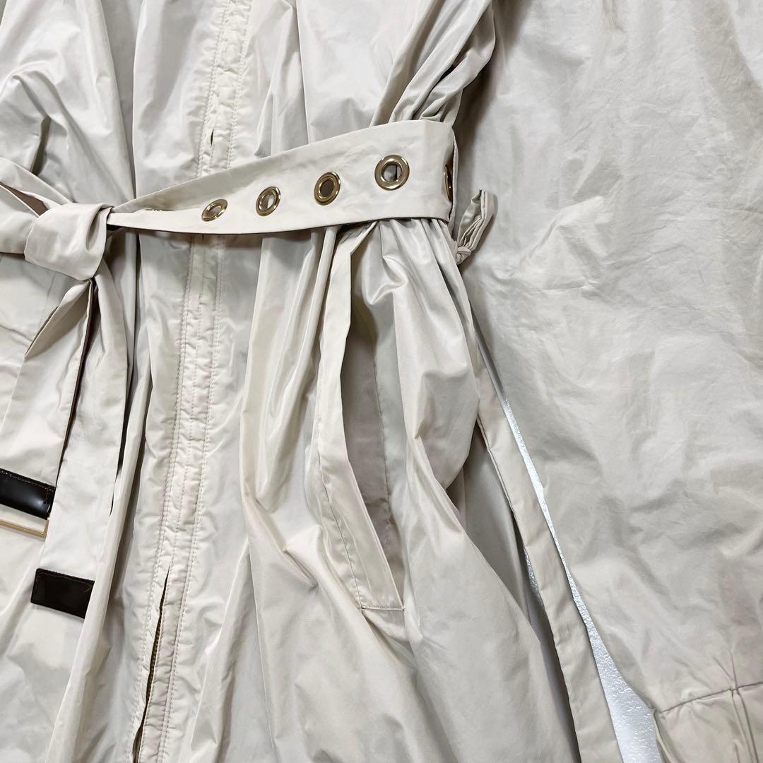 未使用級✨MaxMaraTheCubeリバーシブルタフタフーデットコート4way