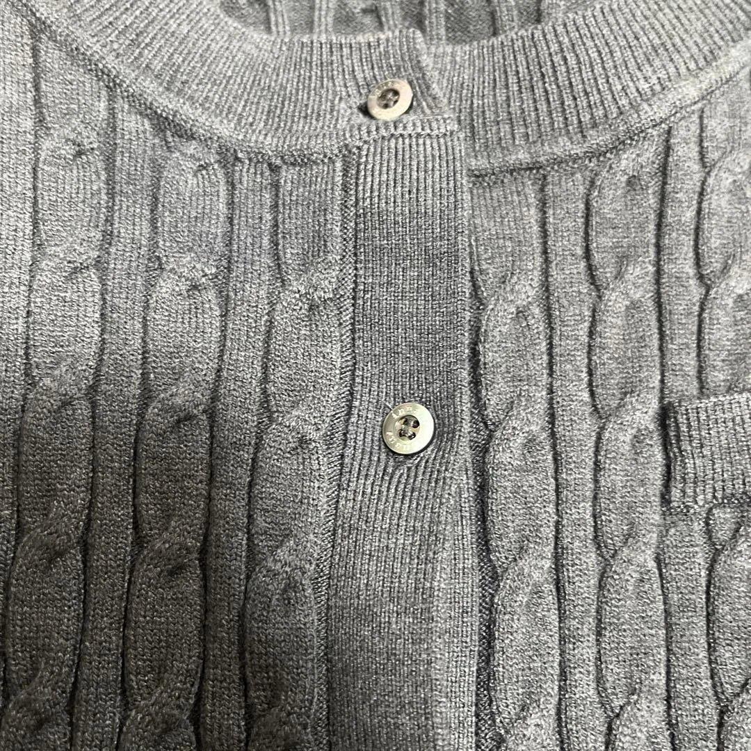 anuans リトルケーブルニットカーデガン