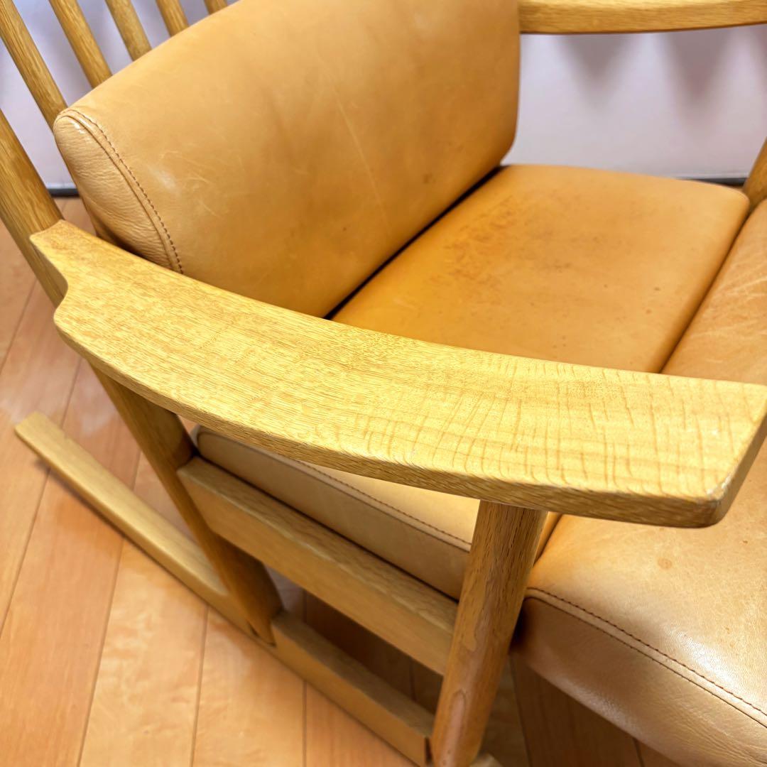 【廃盤革】リキロッカー conde house カンディハウス ロッキングチェア