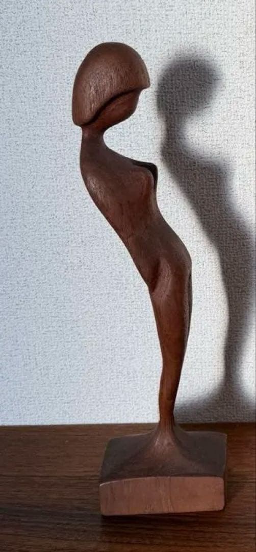 60s Arne Basse オブジェ ガゼル 女性 デンマーク チーク材 北欧