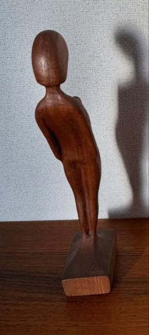 60s Arne Basse オブジェ ガゼル 女性 デンマーク チーク材 北欧