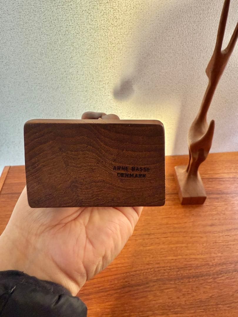 60s Arne Basse オブジェ ガゼル 女性 デンマーク チーク材 北欧