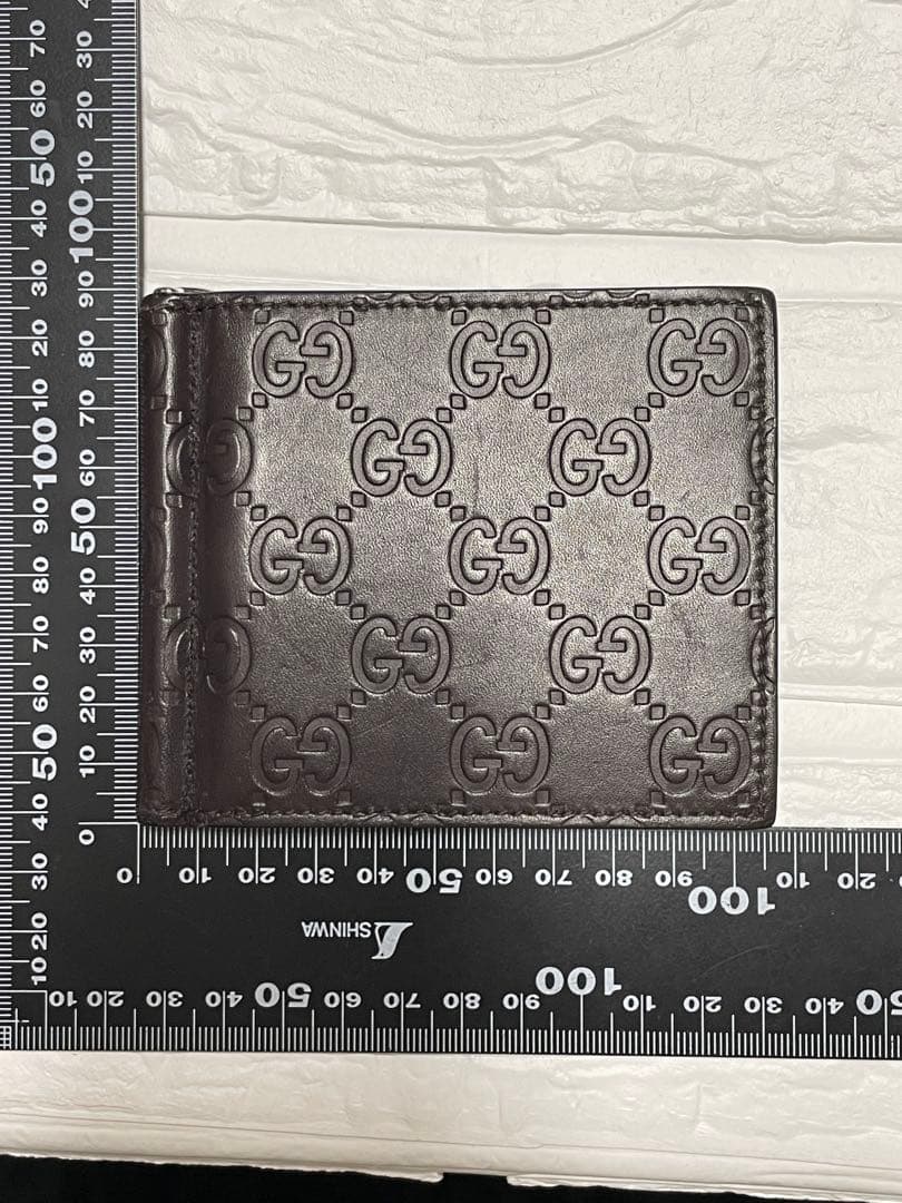 【匿名配送】GUCCIグッチ シマ　2つ折マネークリップ　❤︎