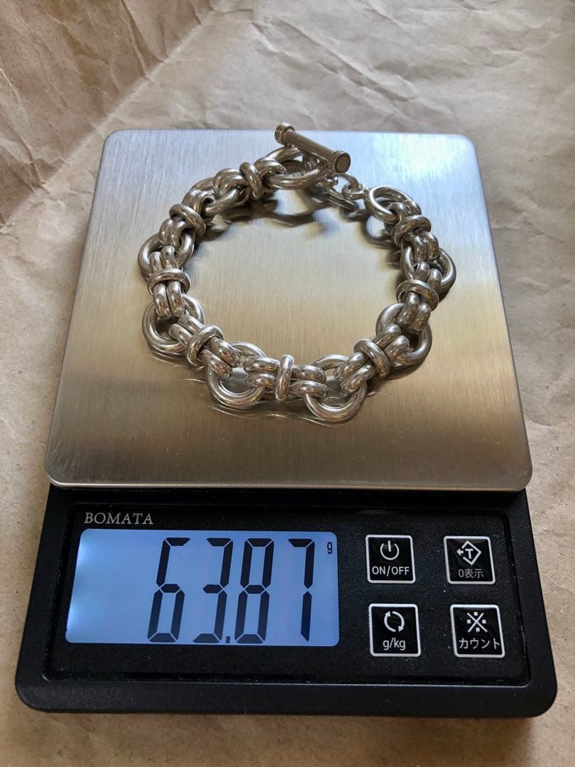 vintage 925 mexican jewelry リンクブレスレット