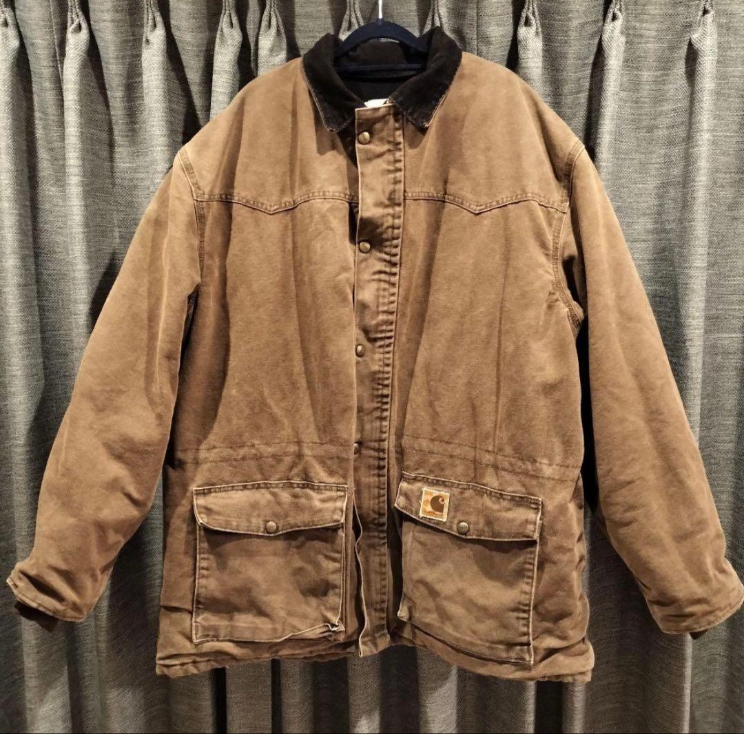 90s Carhartt カーハート ダックジャケット XL ブラウン 古着