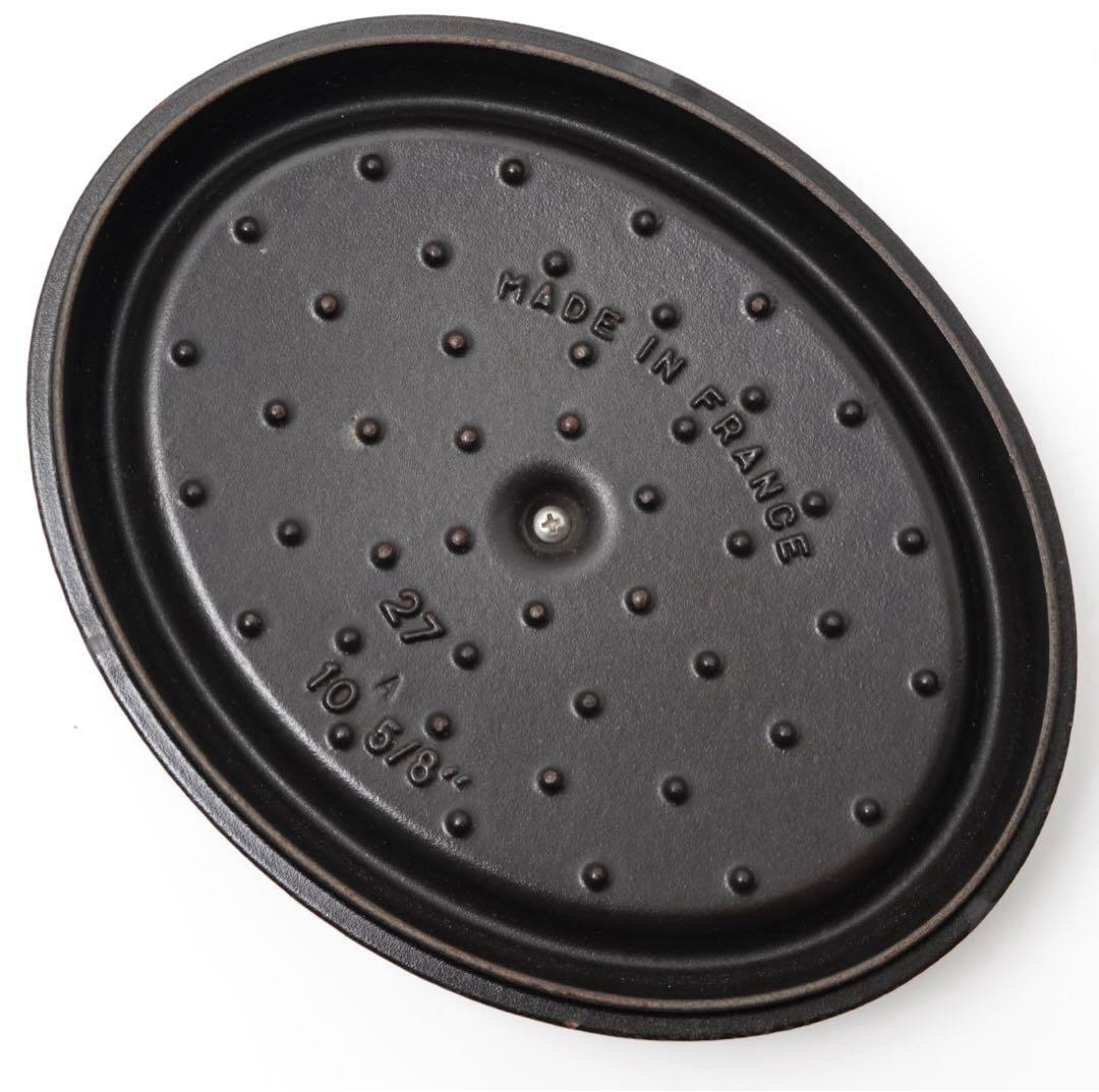 【美品】ストウブ staub ピコココット オーバル 27cm ブラック