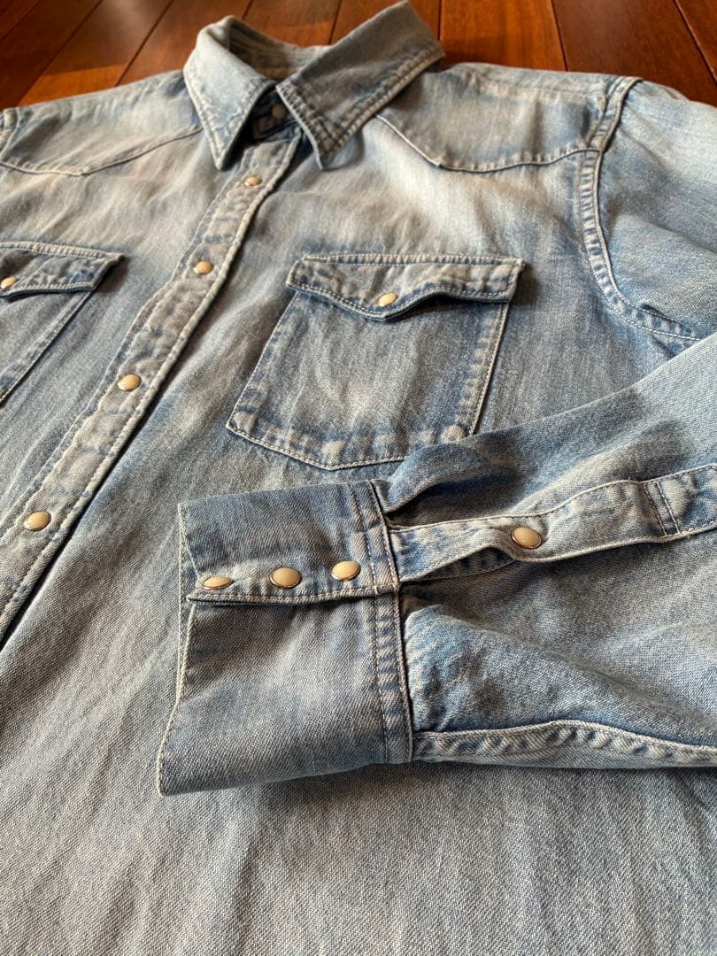 トップス visvim SOCIAL SCULPTURE SHIRT DMGD 2