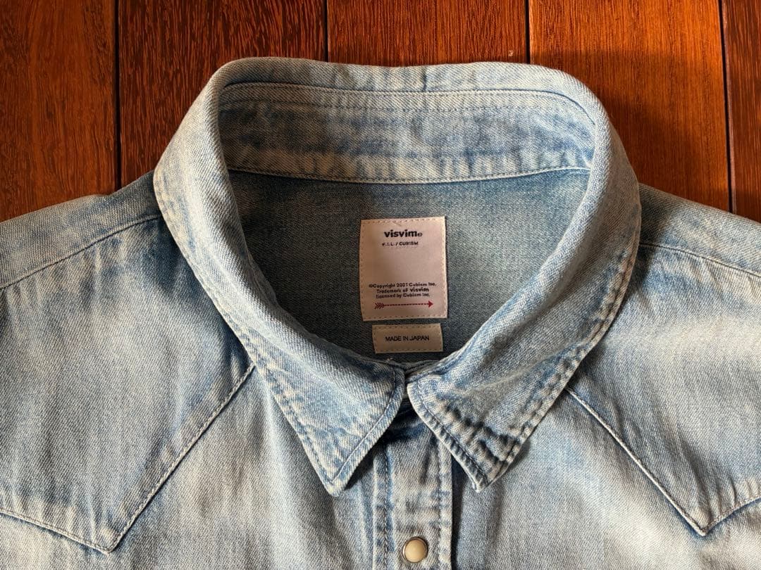 トップス visvim SOCIAL SCULPTURE SHIRT DMGD 2