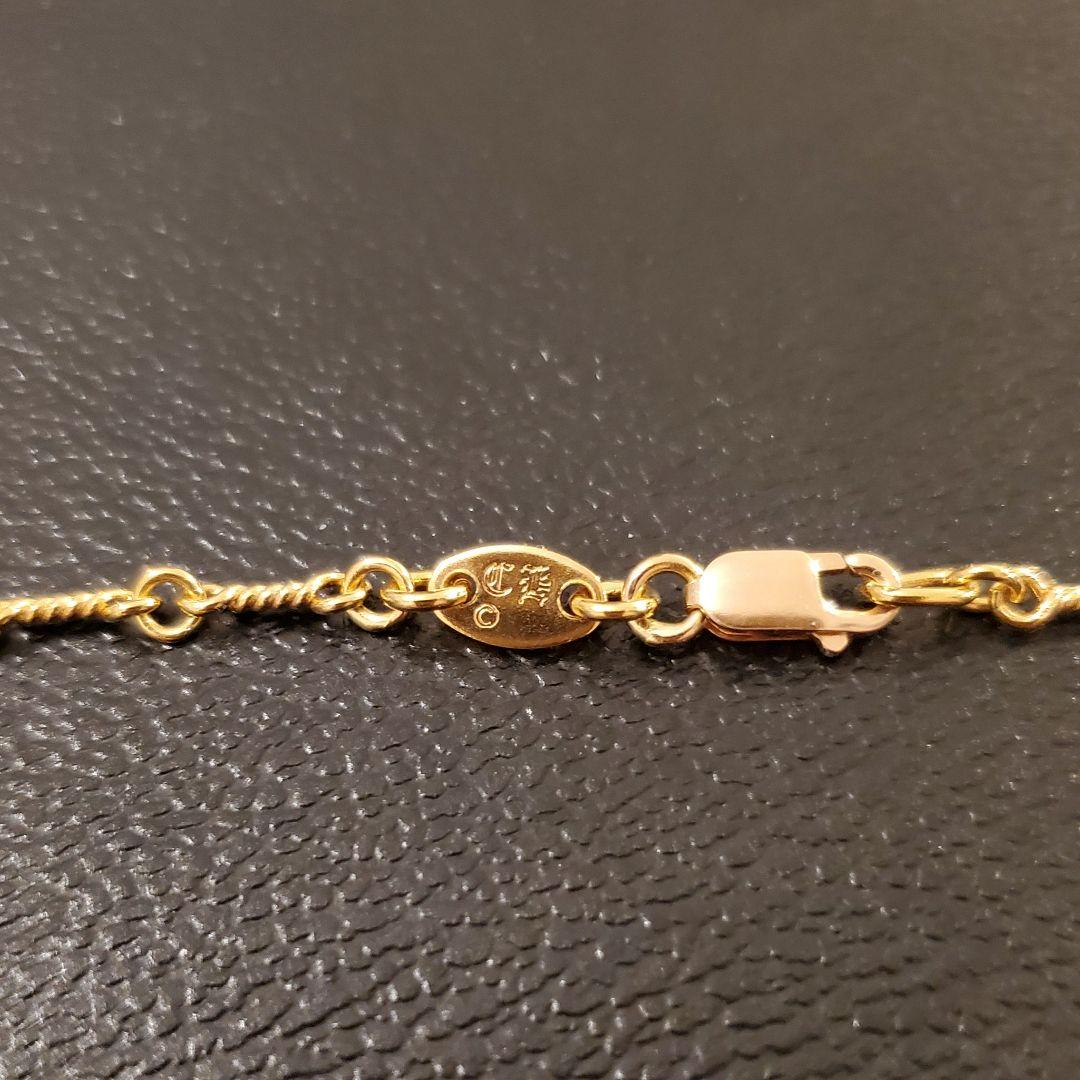 正規品CHROME HEARTS ツインチェーン22Kゴールド ネックレス