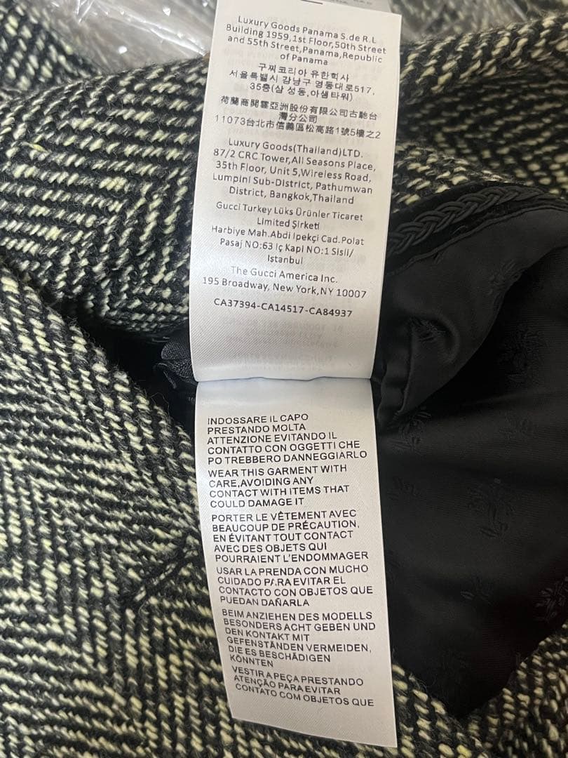 【美品】GUCCI グッチ ツイード クロップド ジャケット 金ボタン