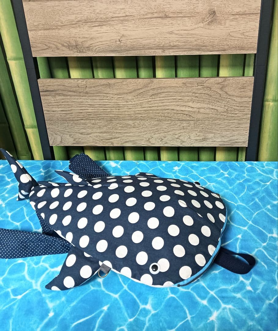 ジンベイザメ　リュックサック　　ハンドメイド　鮫
