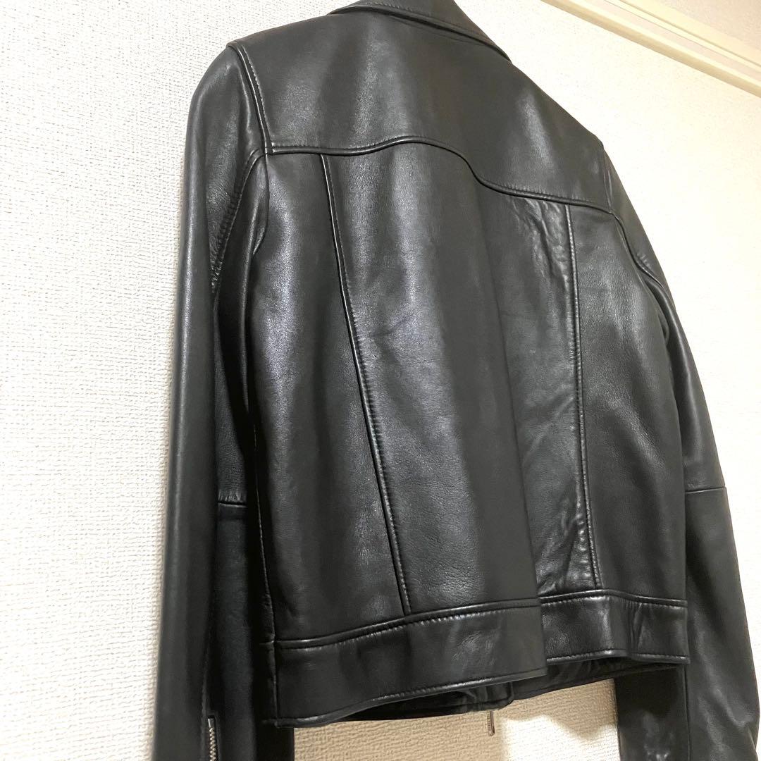 【美品】UNITED TOKYO/ラムレザーダブルライダース ブラック ２
