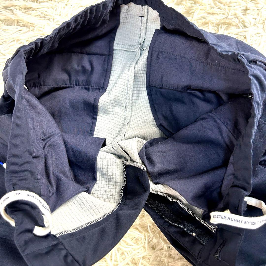 【極美品】マスターバニー　MBE　ロングパンツ　ストレッチ　ネイビー　M　ゴルフ