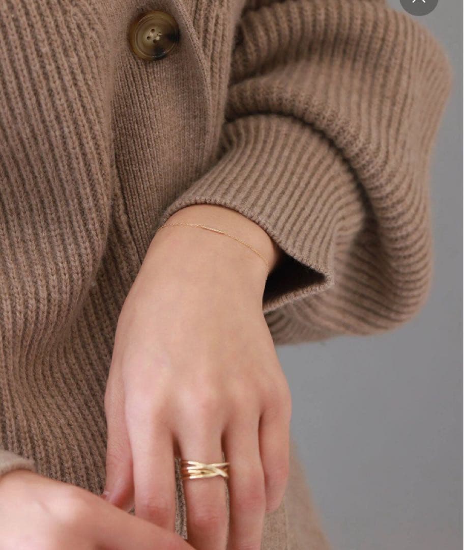 Lilas ダイヤ10mmバーブレスレット K10