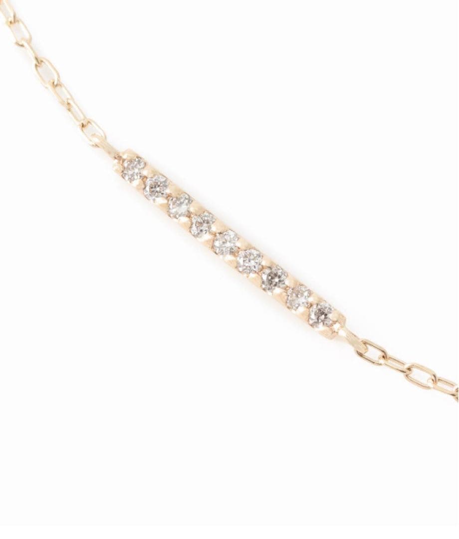 Lilas ダイヤ10mmバーブレスレット K10