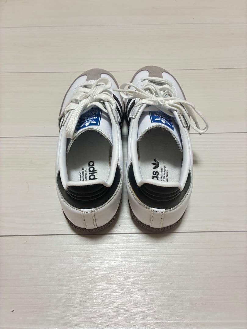 ✨極美品✨adidas Samba ホワイト/ブラック/グレー スニーカー