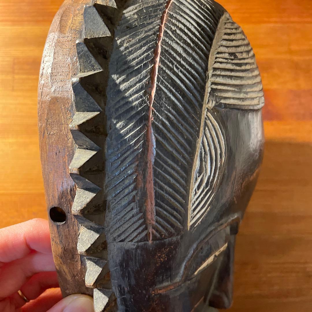 コートジボワール　ヤウレ族　お面　アフリカ　マスク