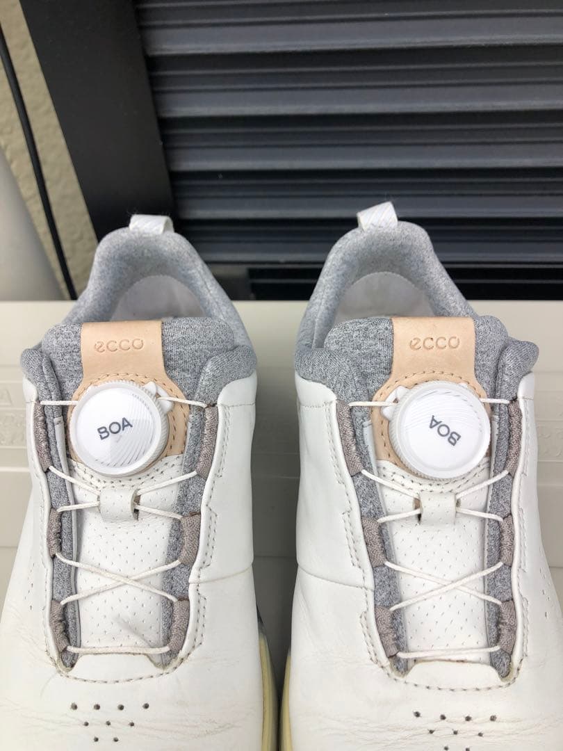 327番 美品ECCO ゴルフシューズ 37 23.5cmスパイクレスBOA