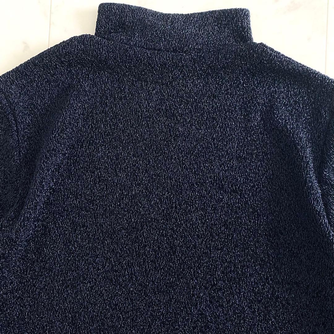極美品 アドーア 24年モデル シャイニーニットジャガードハイネックカットソー