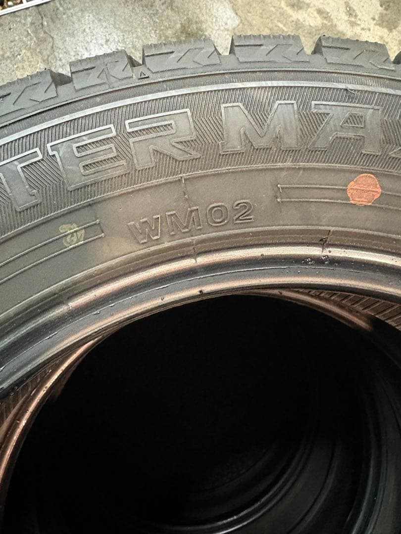 ダンロップWINTERWM02 165/65R14 2020年製造中古4本送料込