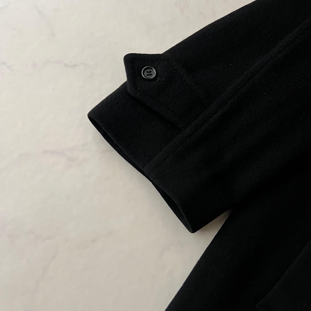 バーバリー カシミヤ100% バルマカンコート イングランド製 ダークネイビー