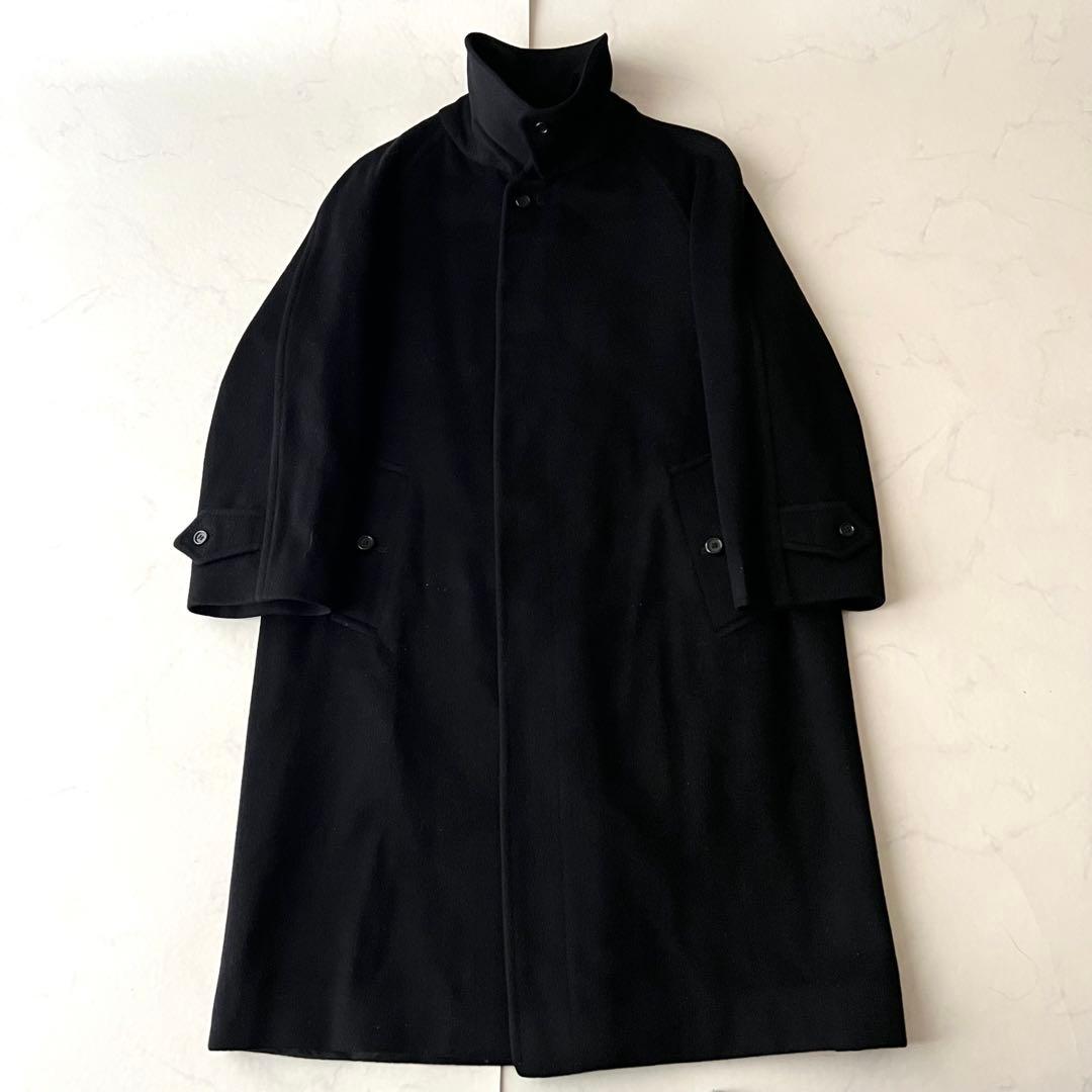 バーバリー カシミヤ100% バルマカンコート イングランド製 ダークネイビー