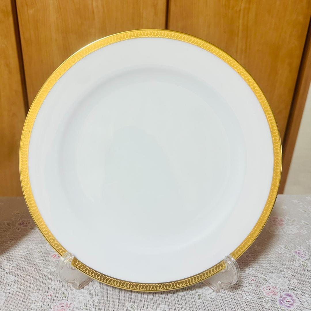 大倉陶園 片葉金蝕 2枚セット 26㎝ ディナープレート