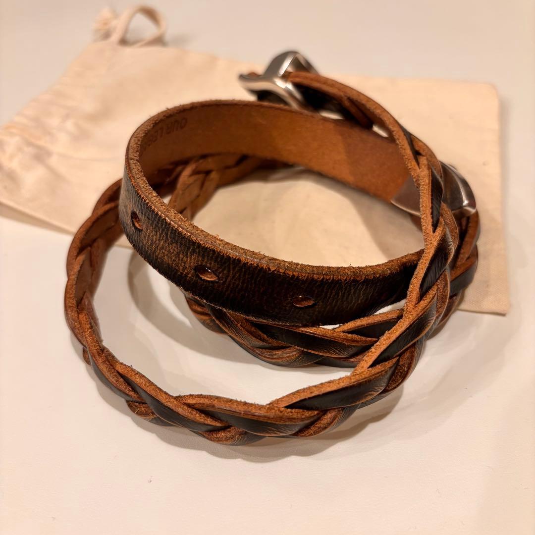 小物 OUR LEGACY 2CM BRAIDED BELT 90
