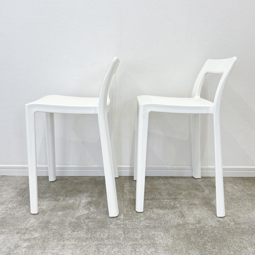 【美品】 ENOTS ミニマルチェア 2脚セット ホワイト 岩谷マテリアル