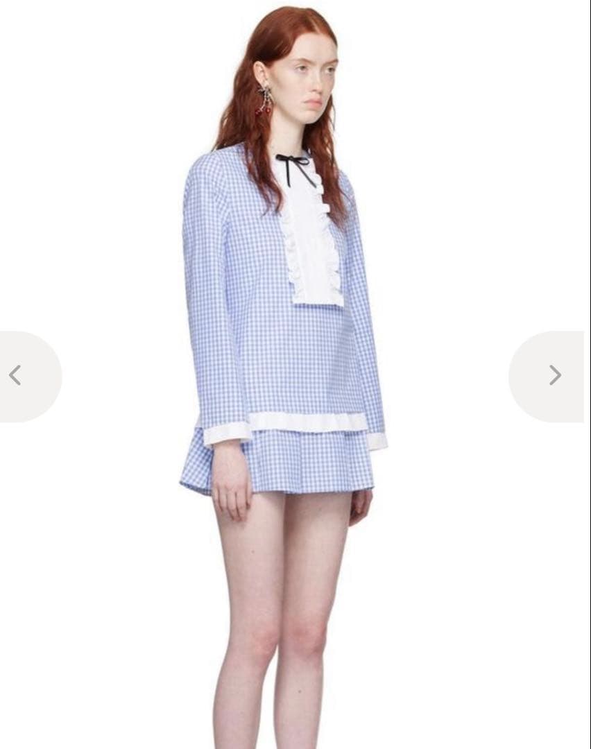 SHUSHU/TONG ブルー　ミニスカート