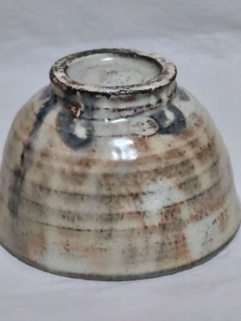 茶道具　京焼　祥雲窯　原清和造　粉引茶碗