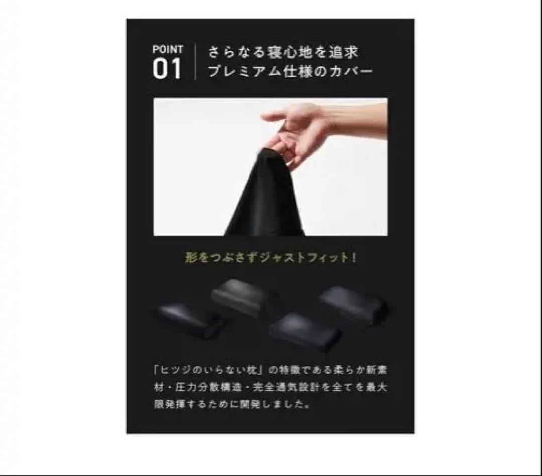 ヒツジのいらない枕　極柔（専用カバー付）