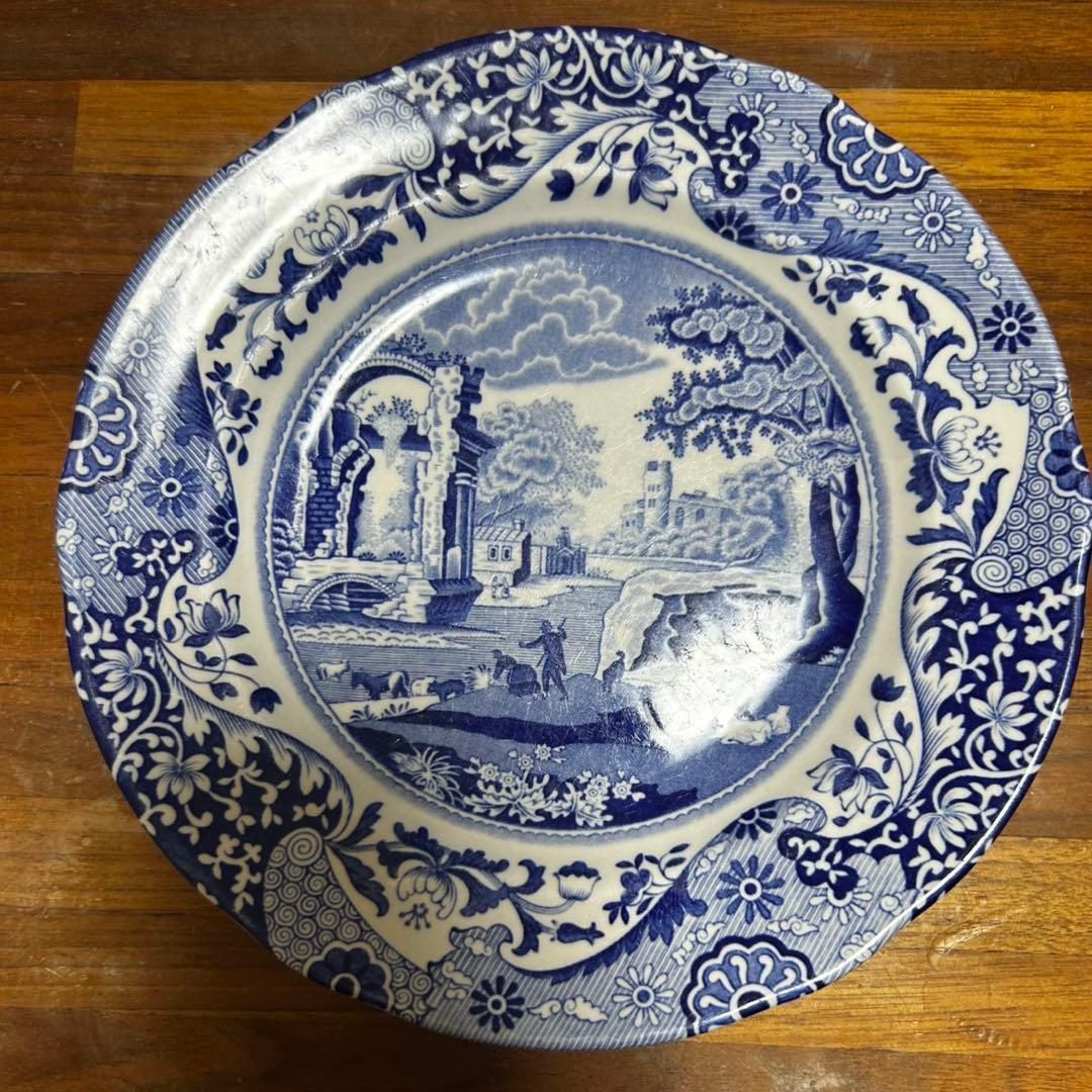 SPODE 大皿　5枚セット　ヴィクトリアン風景画 匿名配送